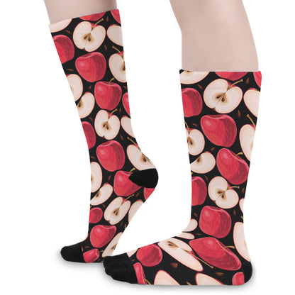 Apple Pattern Print Long Socks