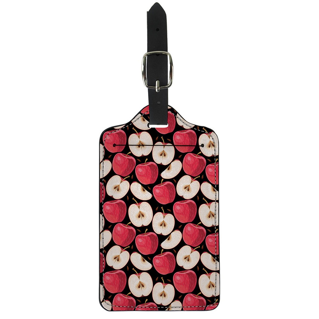 Apple Pattern Print Luggage Tag