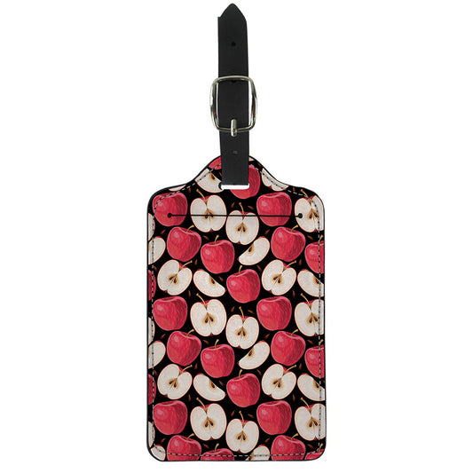 Apple Pattern Print Luggage Tag