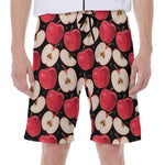 Apple Pattern Print Men's Beach Shorts