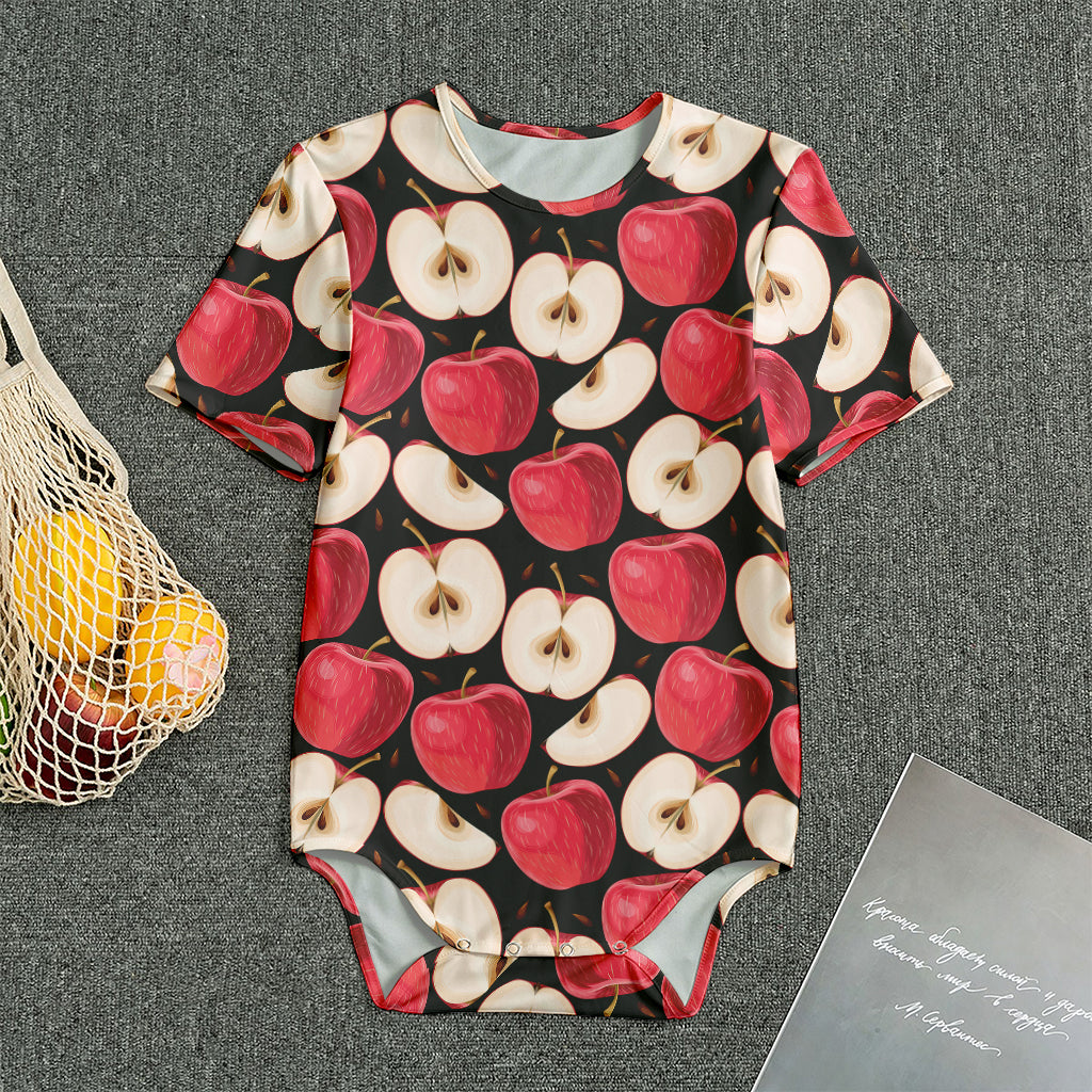 Apple Pattern Print Men's Bodysuit