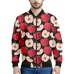 Apple Pattern Print Men's Bomber Jacket