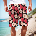 Apple Pattern Print Men's Cargo Shorts