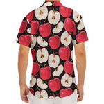 Apple Pattern Print Men's Deep V-Neck Shirt