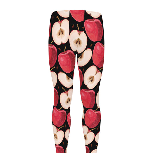 Apple Pattern Print Men's leggings