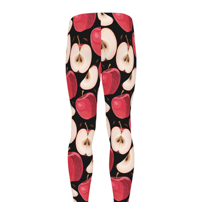 Apple Pattern Print Men's leggings