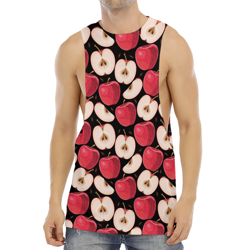 Apple Pattern Print Men's Muscle Tank Top