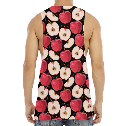 Apple Pattern Print Men's Muscle Tank Top