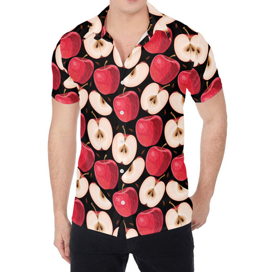 Apple Pattern Print Men's Shirt