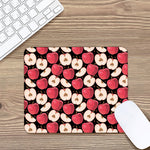 Apple Pattern Print Mouse Pad