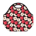Apple Pattern Print Neoprene Lunch Bag
