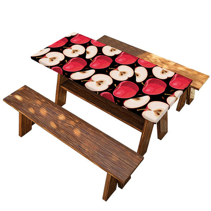 Apple Pattern Print Picnic Table Cover