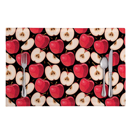 Apple Pattern Print Placemat