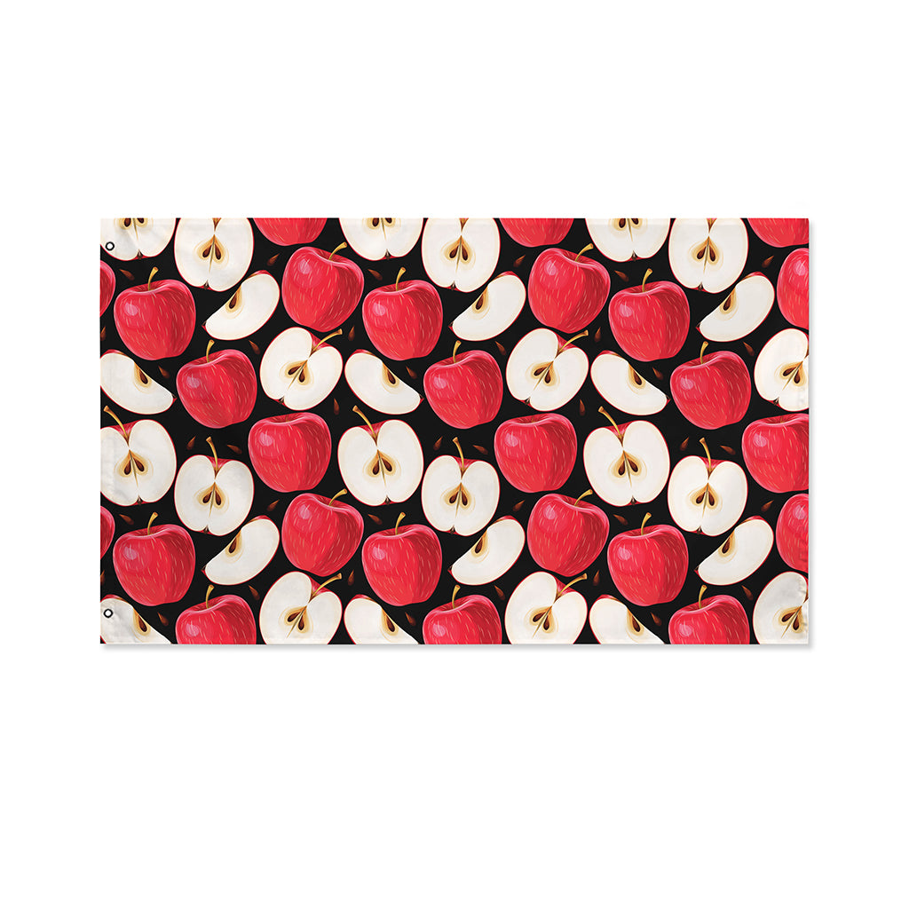 Apple Pattern Print Polyester Flag
