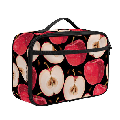 Apple Pattern Print Portable Lunch Bag