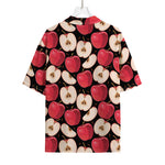 Apple Pattern Print Rayon Hawaiian Shirt