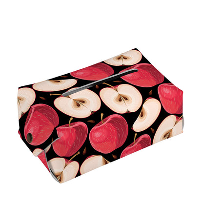 Apple Pattern Print Rectangle Tissue Box Cover