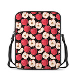 Apple Pattern Print Rectangular Crossbody Bag
