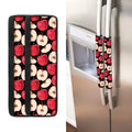 Apple Pattern Print Refrigerator Handle Covers
