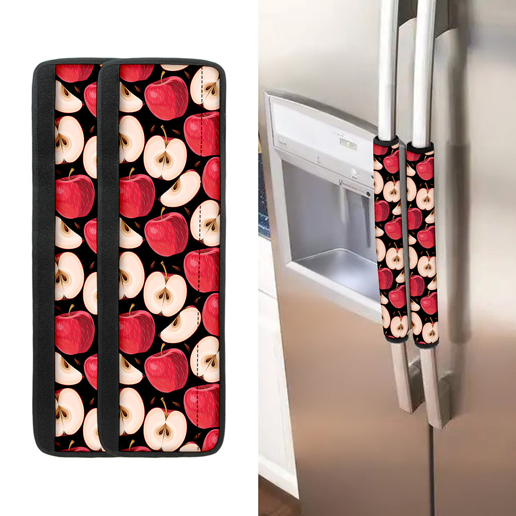 Apple Pattern Print Refrigerator Handle Covers