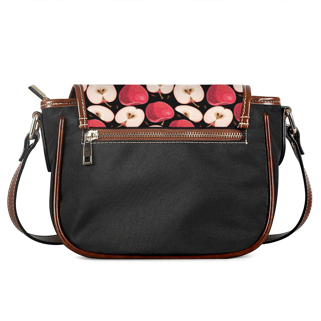 Apple Pattern Print Saddle Bag