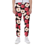 Apple Pattern Print Scuba Joggers