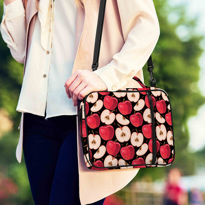 Apple Pattern Print Shoulder Strap Bible Bag