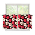 Apple Pattern Print Tier Curtains
