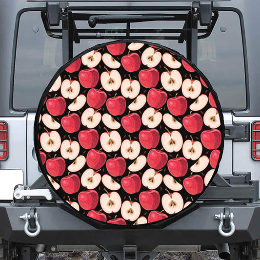 Apple Pattern Print Tire Cover