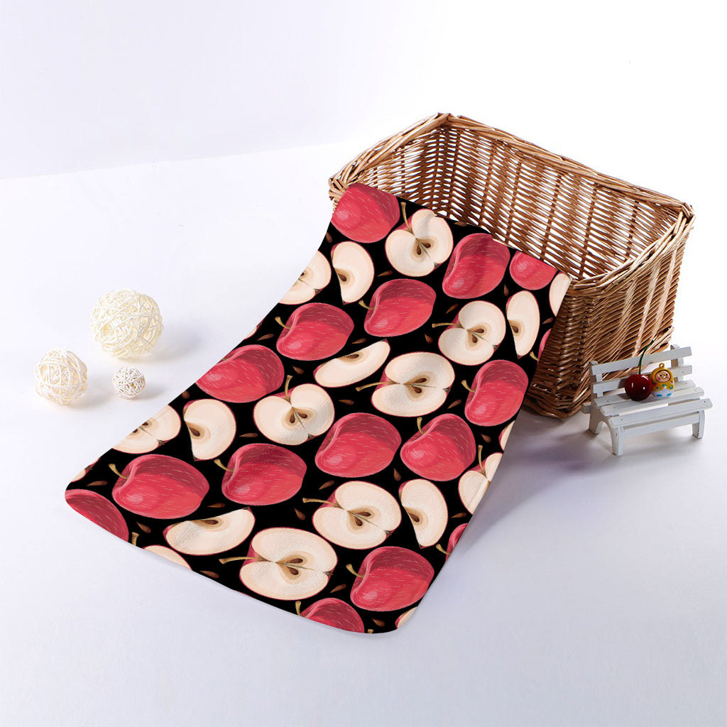 Apple Pattern Print Towel