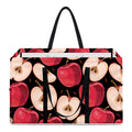 Apple Pattern Print Utility Tote Bag