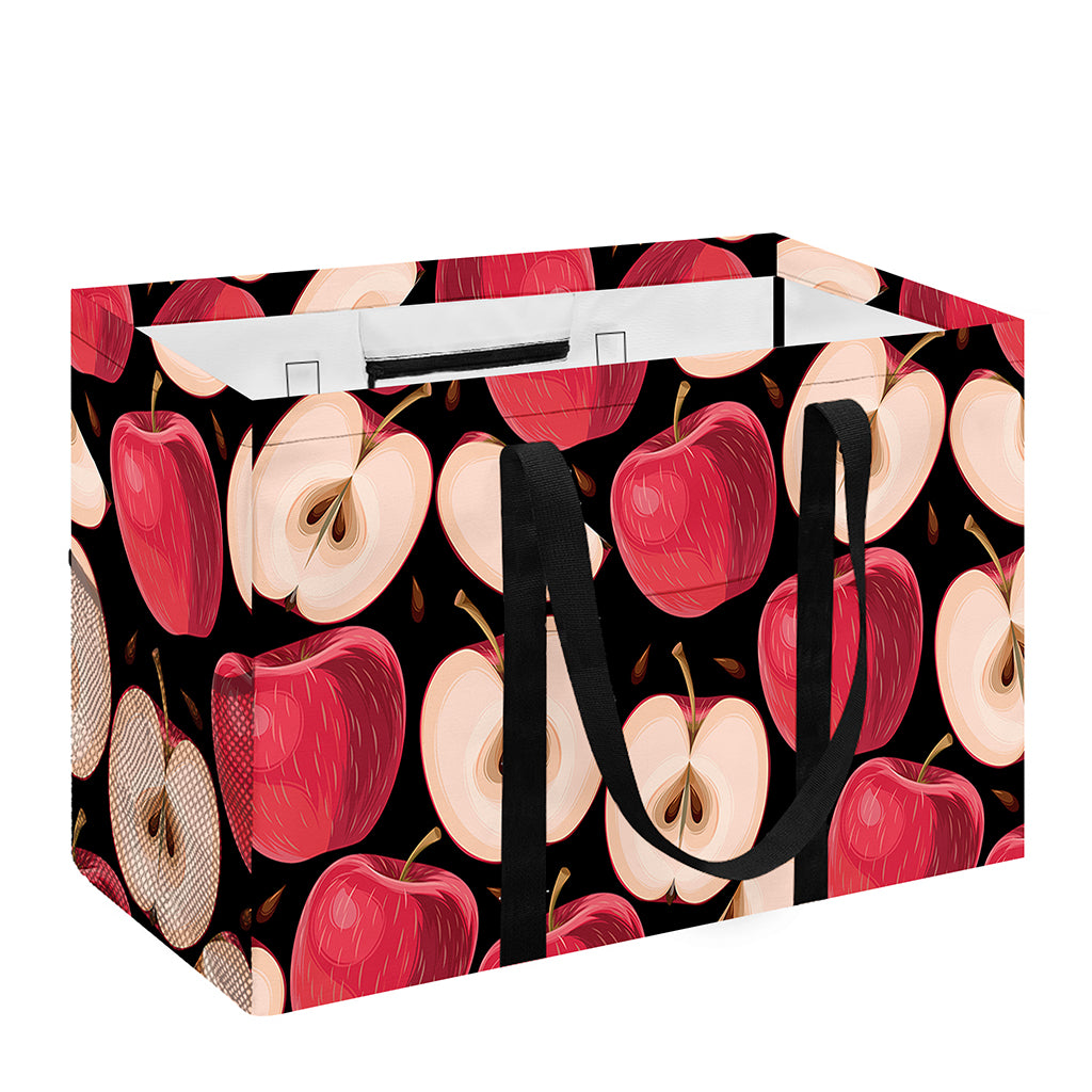 Apple Pattern Print Utility Tote Bag