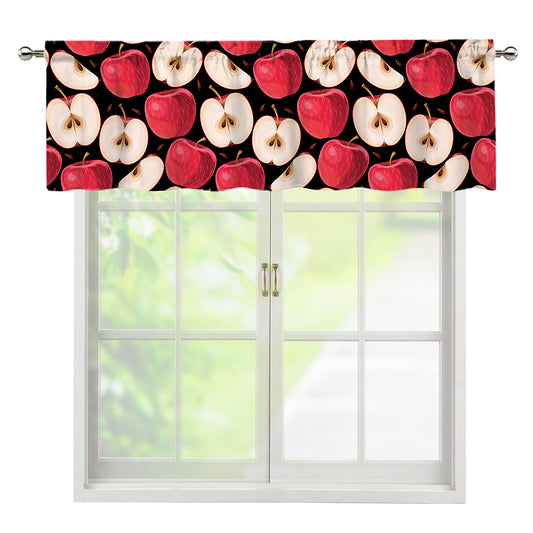 Apple Pattern Print Window Valance