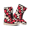 Apple Pattern Print Winter Boots