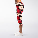 Apple Pattern Print Women's Capri Leggings