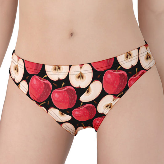 Apple Pattern Print Women's Panties