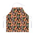 Apricot And Flower Pattern Print Adjustable Apron