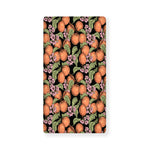 Apricot And Flower Pattern Print Baby Crib Sheet