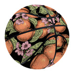 Apricot And Flower Pattern Print Basketball