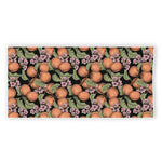 Apricot And Flower Pattern Print Beach Towel