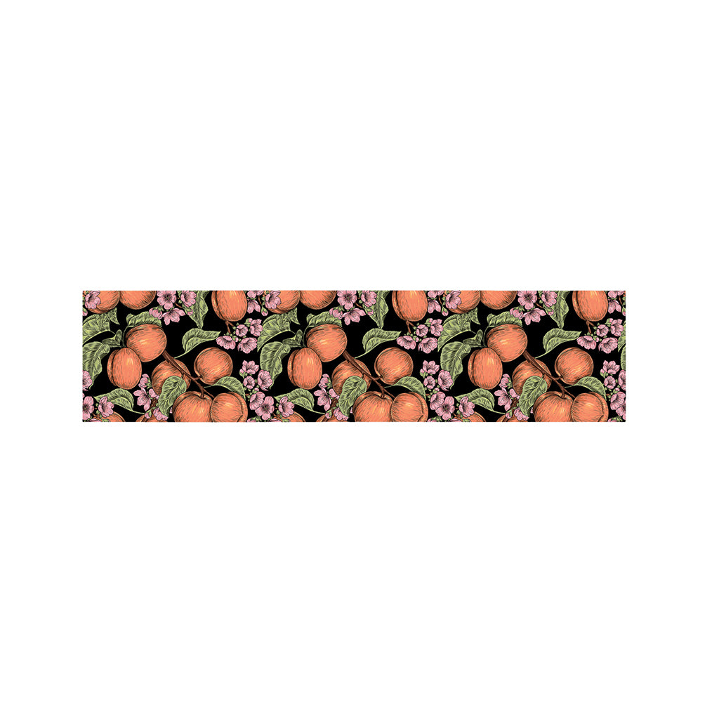 Apricot And Flower Pattern Print Bed Runner