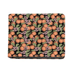 Apricot And Flower Pattern Print Bifold Wallet