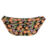 Apricot And Flower Pattern Print Fanny Pack