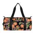 Apricot And Flower Pattern Print Gym Bag