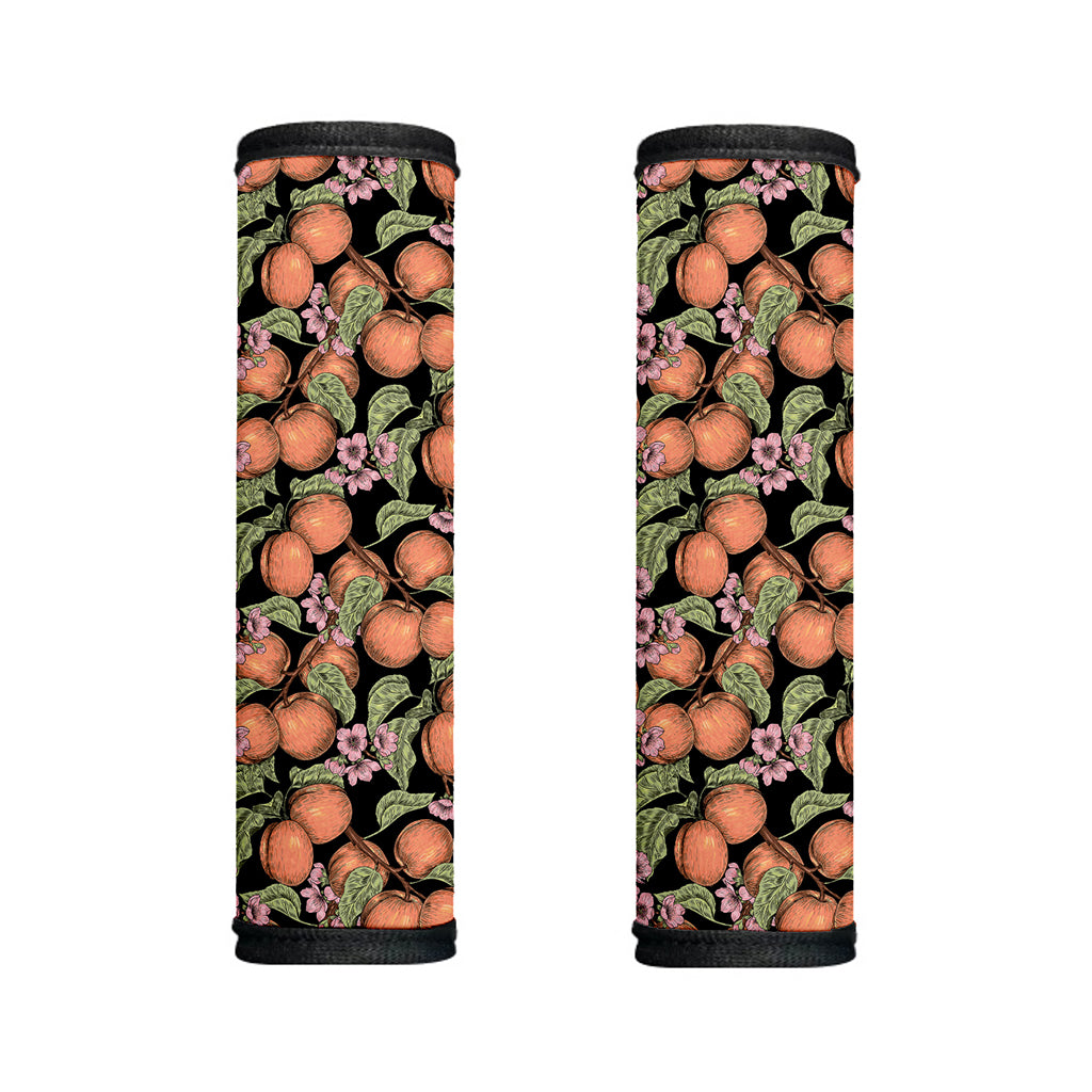 Apricot And Flower Pattern Print Handle Covers