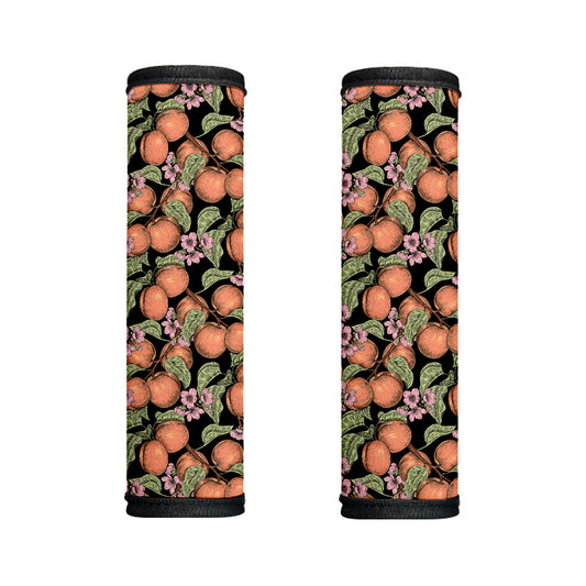 Apricot And Flower Pattern Print Handle Covers