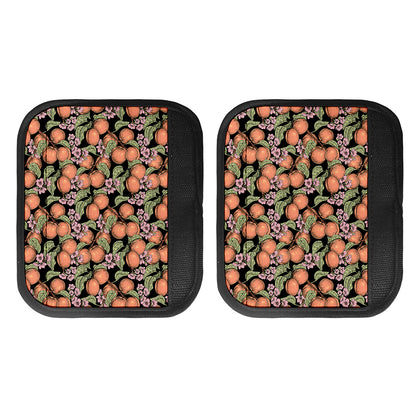 Apricot And Flower Pattern Print Handle Covers
