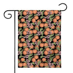 Apricot And Flower Pattern Print House Flag
