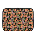 Apricot And Flower Pattern Print Laptop Sleeve