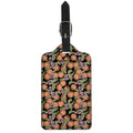 Apricot And Flower Pattern Print Luggage Tag
